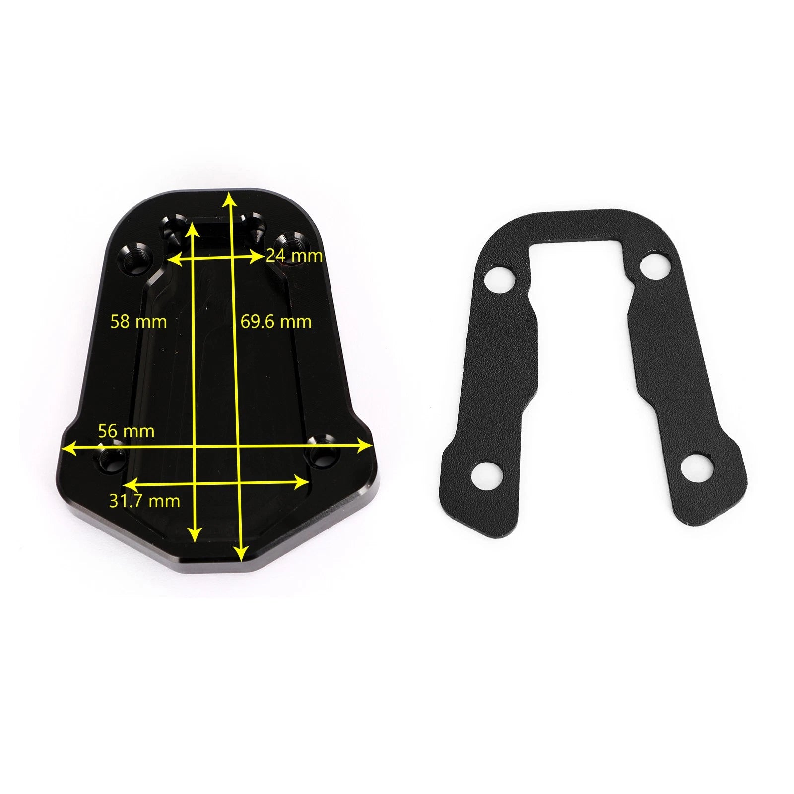 Kickstand Enlarger Plate Pad for Honda CRF300L CRF300 Rally (2021–2022)