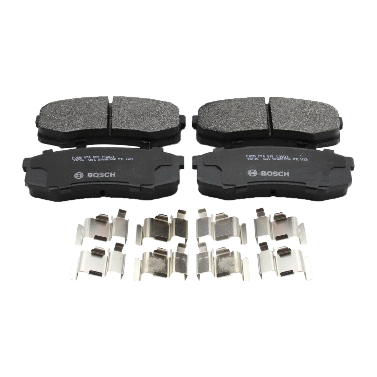 Set of 2 DuraGo Rear Rotors & Bosch QuietCast Brake Pads for 4Runner