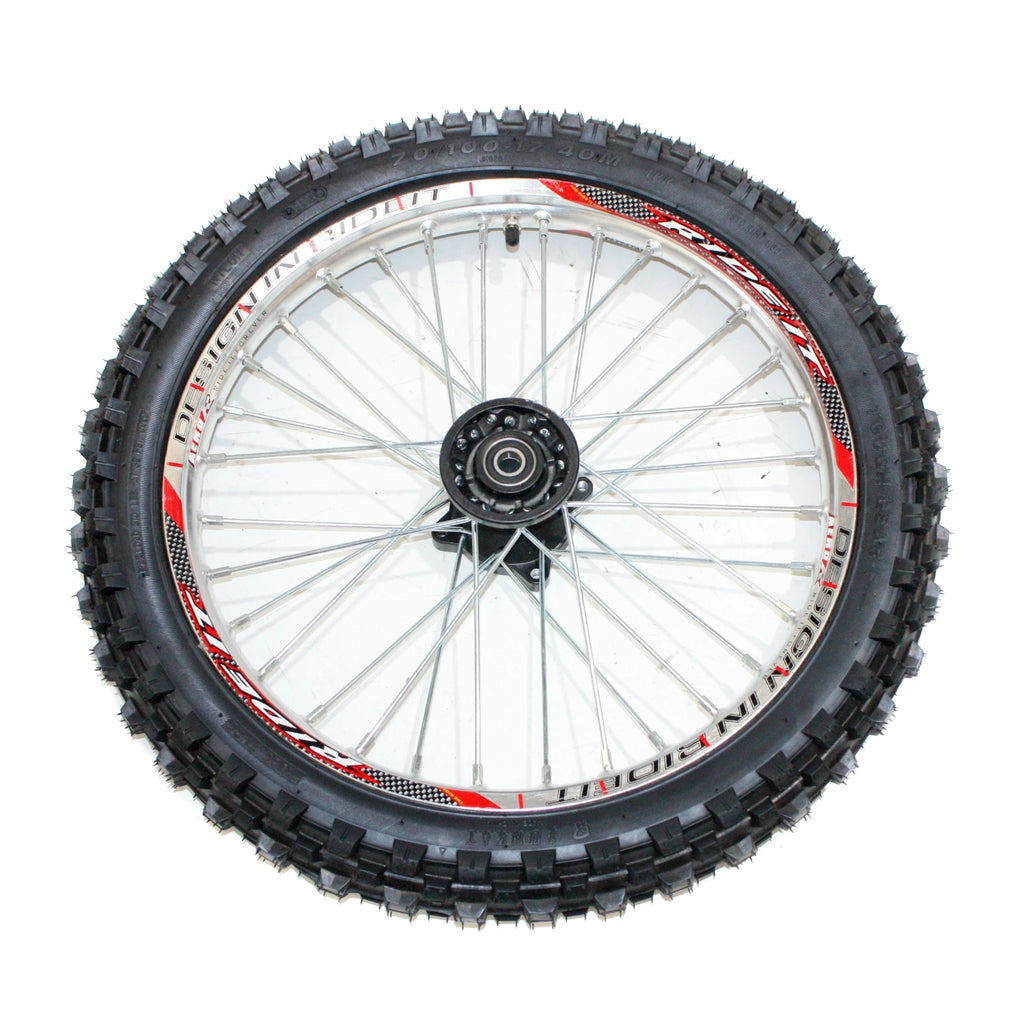 15mm Axle Front Wheel Rim Tyre for PIT PRO Dirt Bike (70/100, 17")