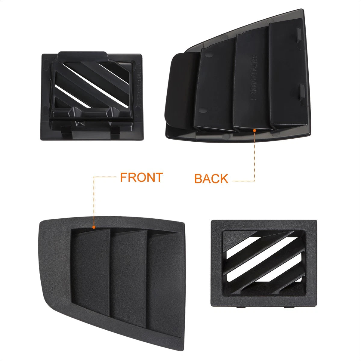 Set of 2 Snap On Interior Dash Air Vent Louver Covers for Magnum/Charger/300 (2005–2007)
