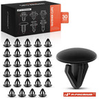30Pcs 9mm Nylon Black Retainer Clips for Nissan Altima (1997–2016)