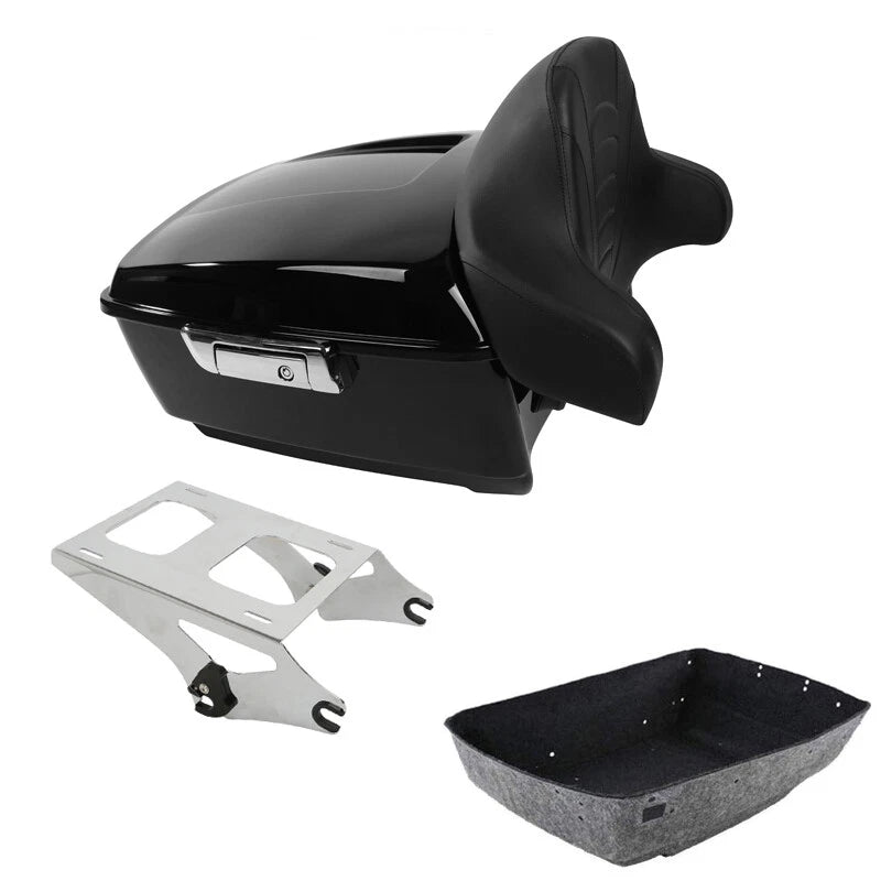Trunk Backrest Mount Rack for Harley Touring Road Street Glide (2014–2026)