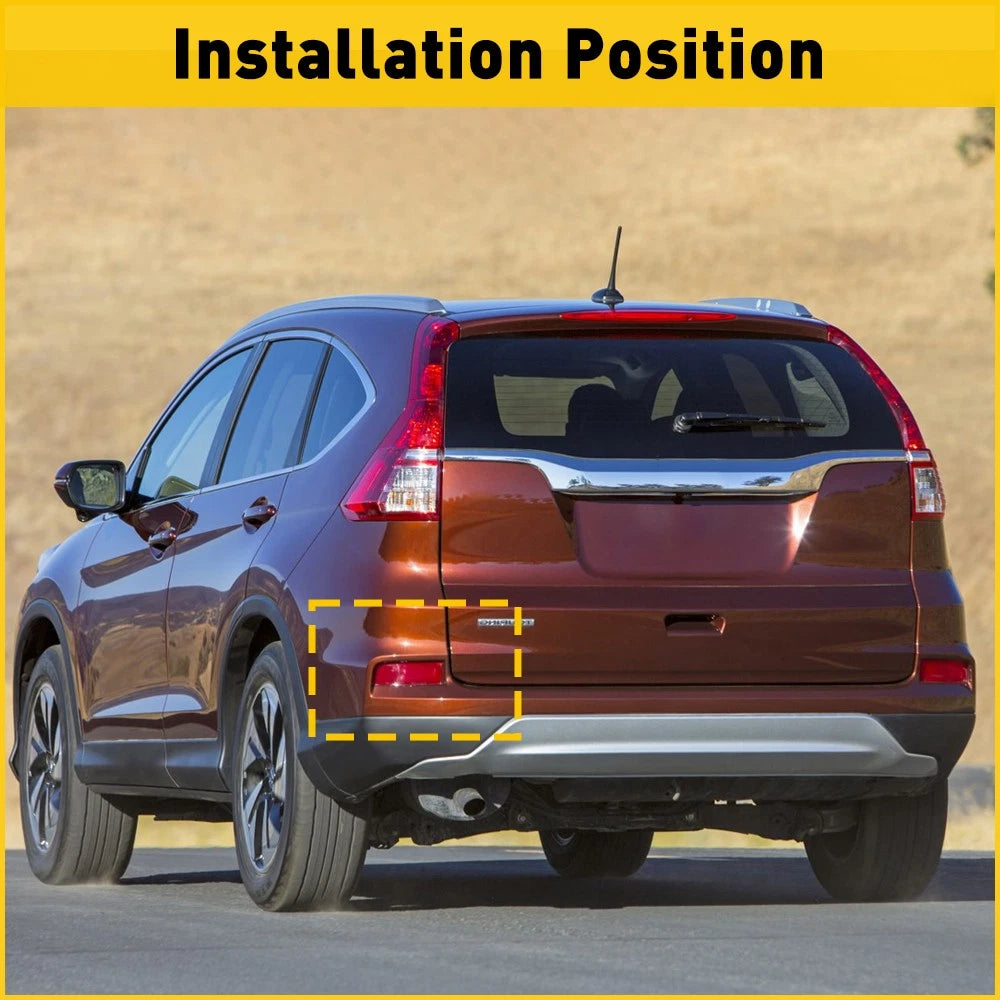 Set of 2 Rear Bumper Reflector Side Marker Light Covers for Honda CR-V (2015–2016)