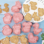 8 Piece Farm Animal Cookie Cutters for Baking Tools