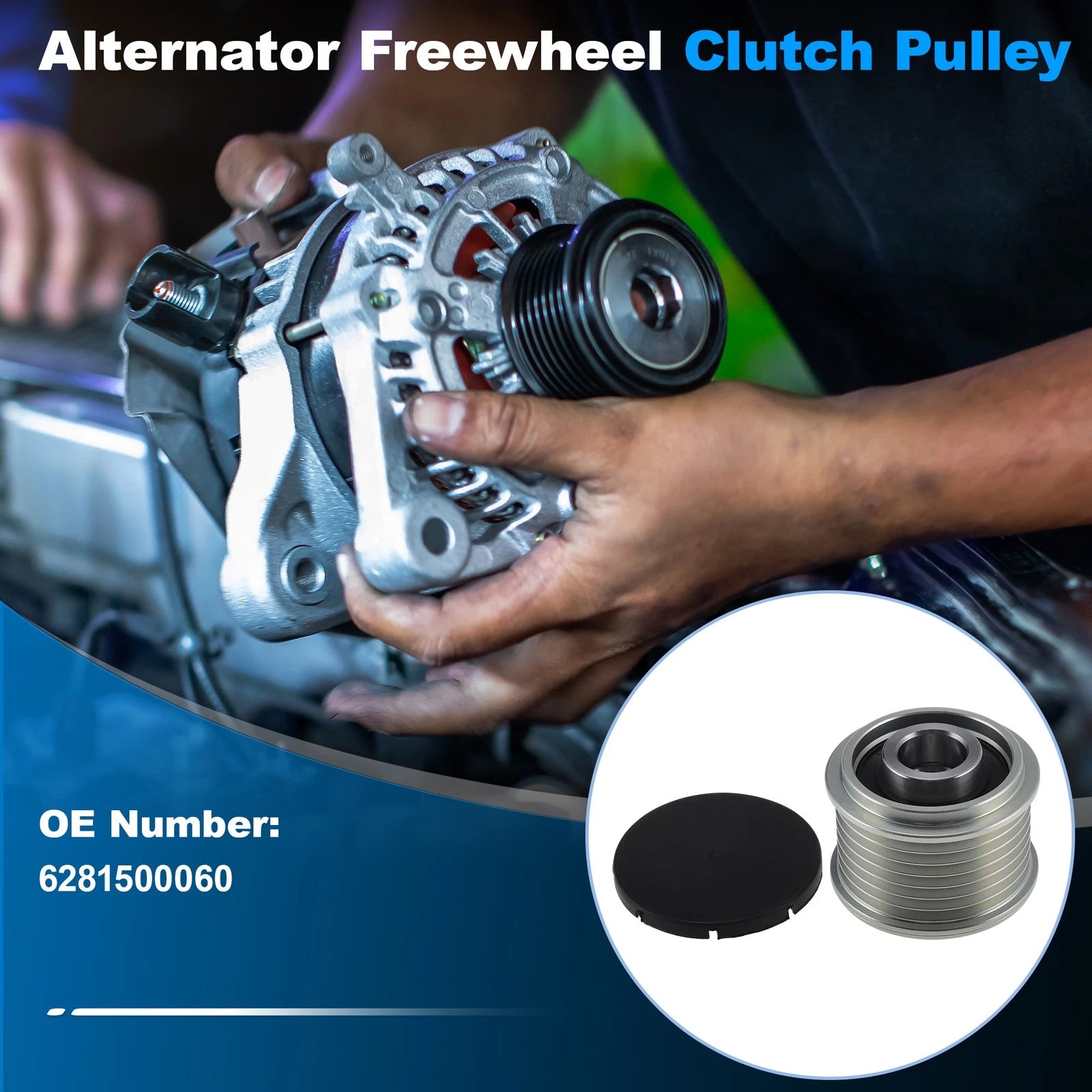 Alternator Freewheel Clutch Pulley for Mercedes-Benz E350 (2011–2013) 6281500060