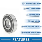 6306DDU Deep Groove Ball Bearing for Scooter Skateboard Wheel (P4)