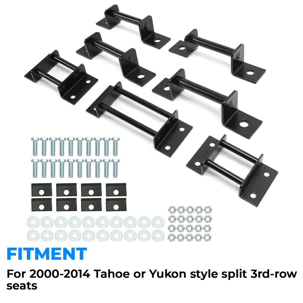 3rd Row Seat Brackets Kit w/ Striker & Bolts for Chevrolet Tahoe Yukon (2000–2014)