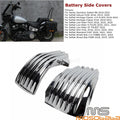 Ribbed Battery Covers for Harley Low Rider ST Softail FXLRST FXBB 114 FXBBS FXST (2022-2023)