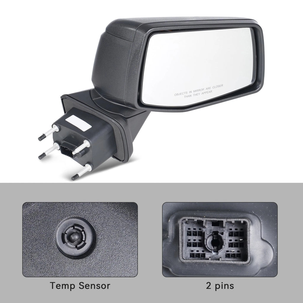 Side Mirror for Chevy Silverado 1500 WT (2019–2024) w/ Temp Sensor, Right