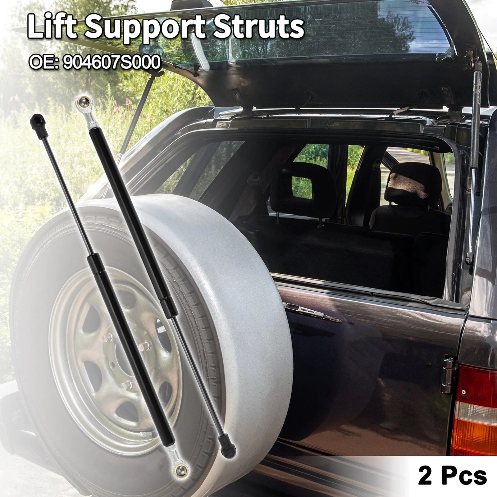 Set of 2 Rear Window Lift Supports Struts No. 904607S000 for Nissan Armada (2005–2015)