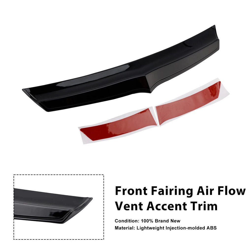 Front Fairing Air Flow Vent Accent Trim for Road Glide FLTRX (2015–2023) Black