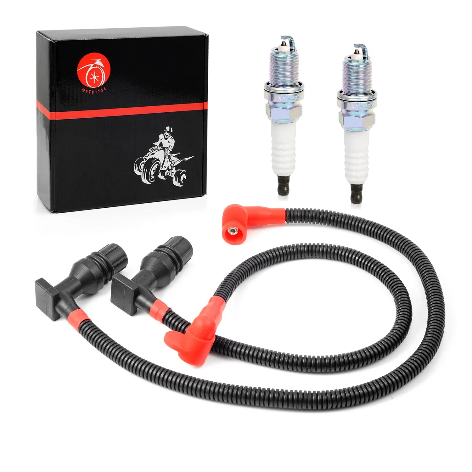 Ignition Coil Wire Cap and Spark Plug for Polaris RZR 800 (2011-2014)