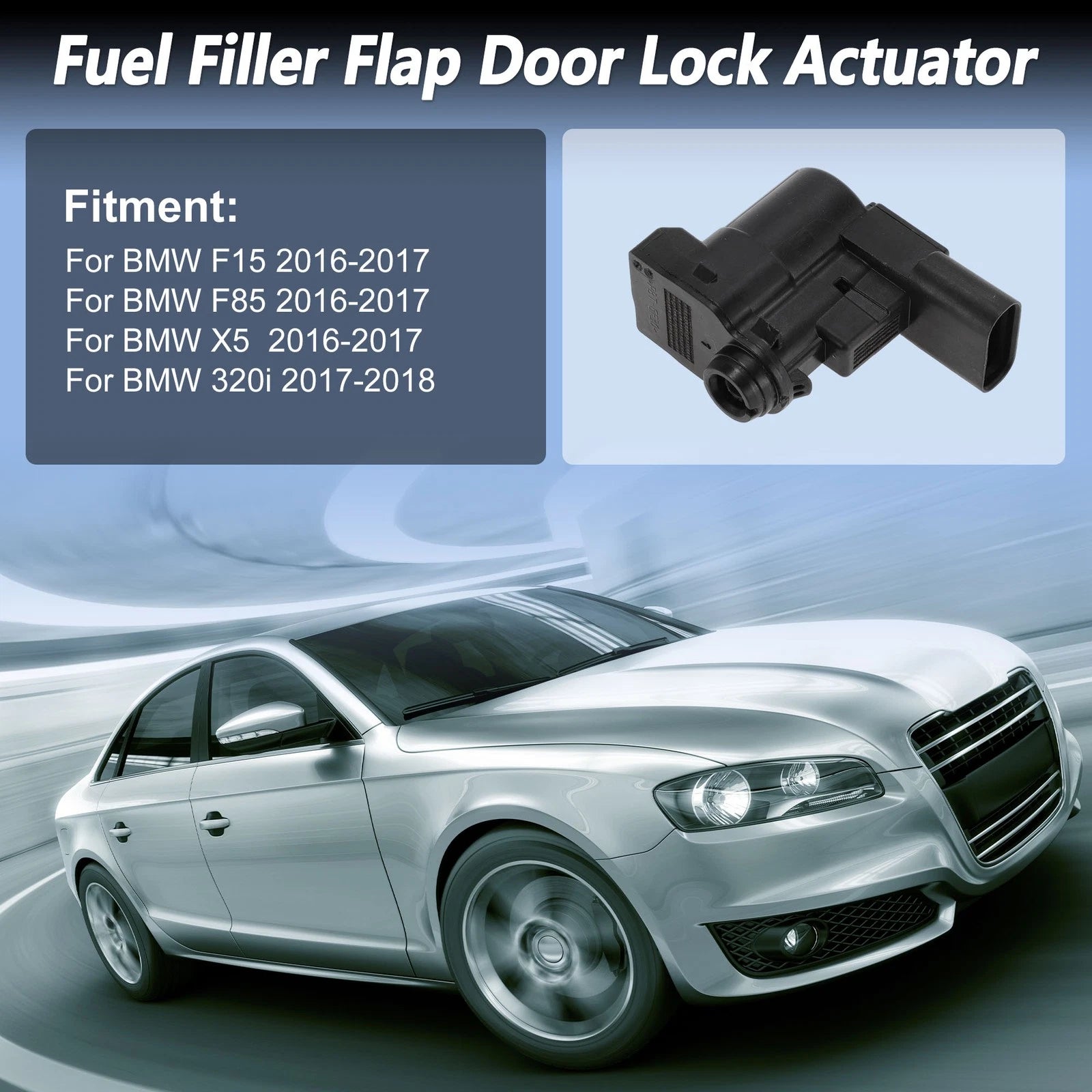Fuel Filler Flap Door Latch Lock Actuator Motor for BMW F15 (2016–2017)