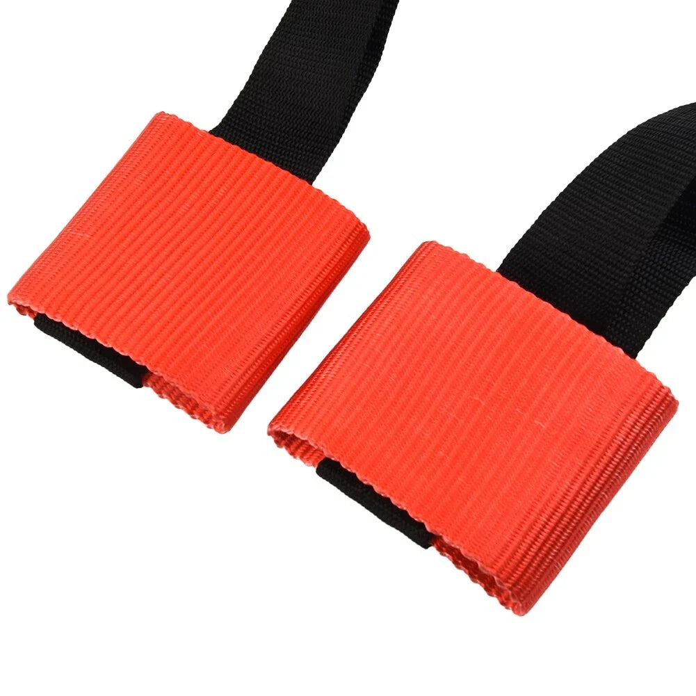 1x Front Wheel Tie Down for Motorcycle Transport Straps Handlebar Red