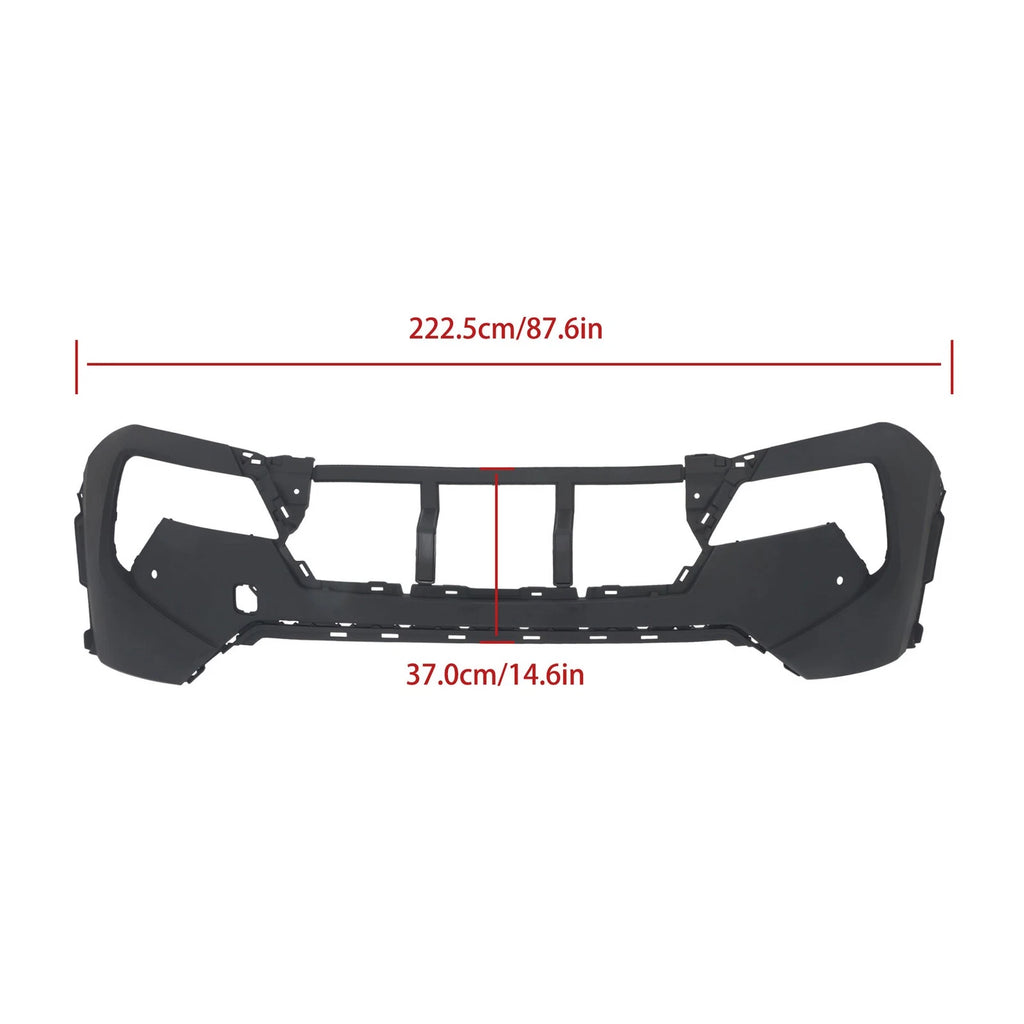 Front Bumper Cover for Nissan Rogue (2024) - Plastic, Park Assist Holes