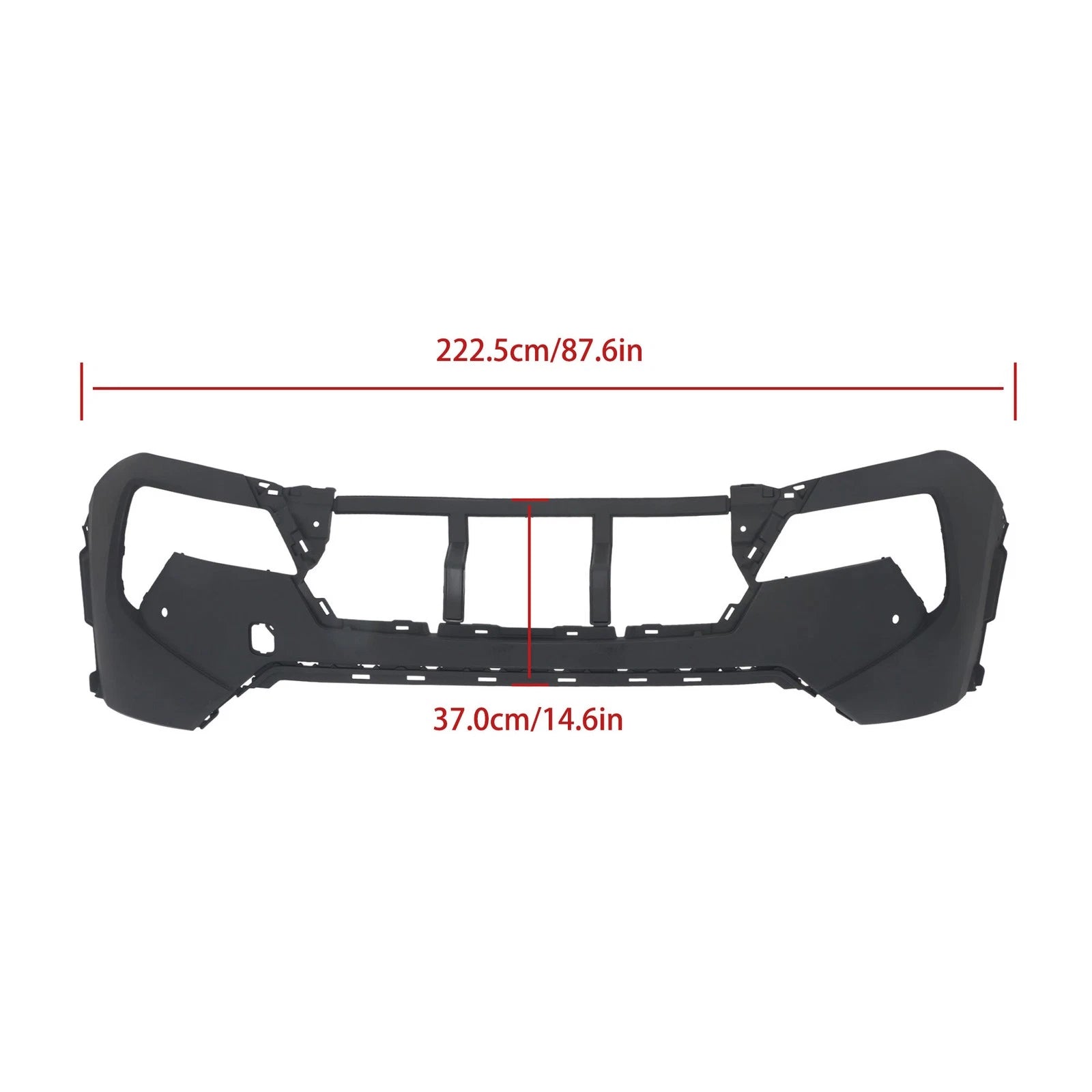 Front Bumper Cover for Nissan Rogue (2024) - Plastic, Park Assist Holes