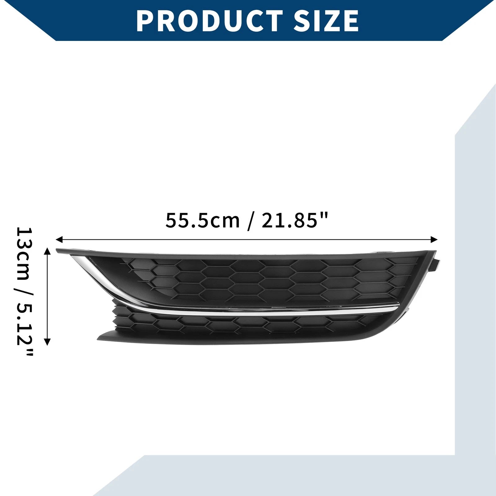 1pc Fog Light Grill for Volkswagen Passat (2012–2015) No. 561853665E