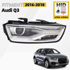 Xenon Headlight Assembly for Audi Q3 (2016–2018) Right Side W/ Bulb & Ballast