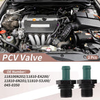Set of 2 PCV Valves for Nissan Altima (2007–2015) 118106N202 Plastic Black Green