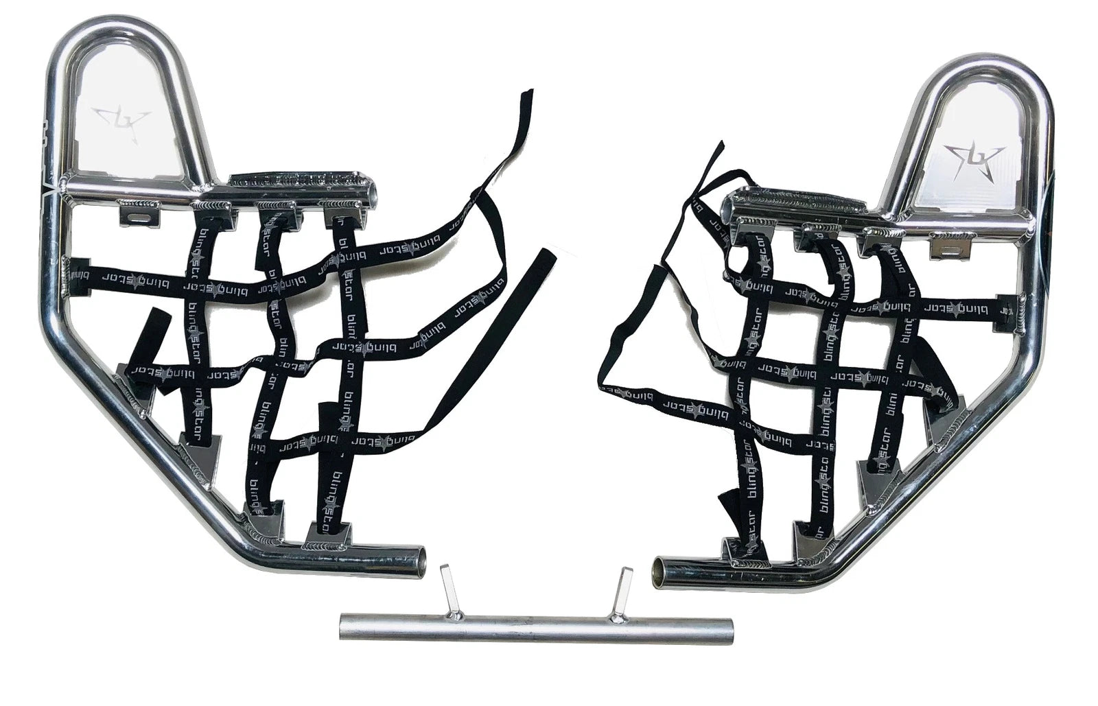Blingstar Nerf Bars for Kawasaki KFX450R (All Years) - Polished Finish
