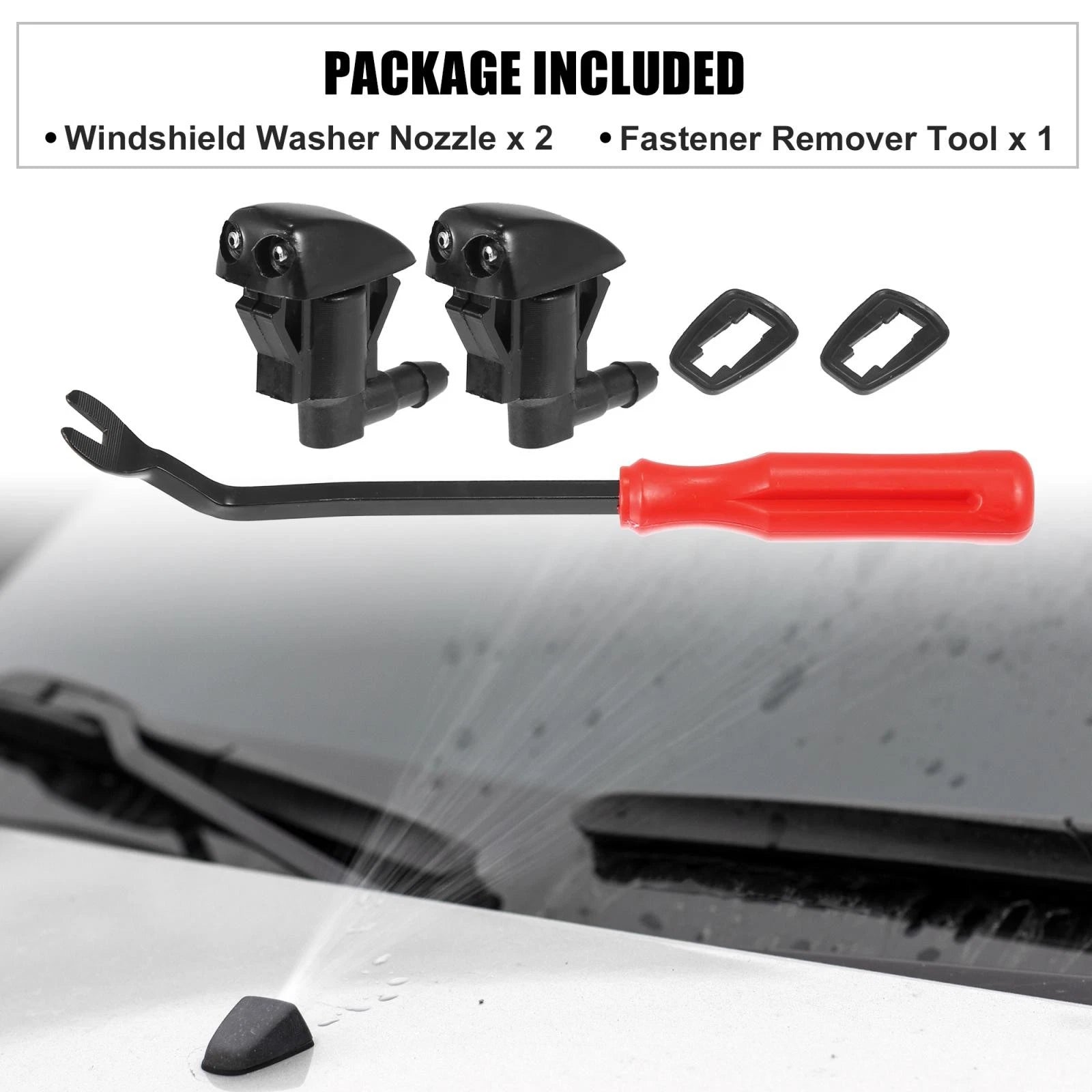 5X Front Windshield Washer Nozzle Kit 85381-44010 for Toyota Tacoma (2005–2015)