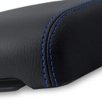 Leather Console Armrest Cover for Chevrolet Colorado (1995–2005) Blue Stitch