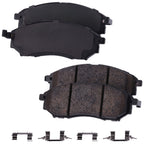 Set of 4 Front Ceramic Brake Pads for Infiniti G37 Sedan
