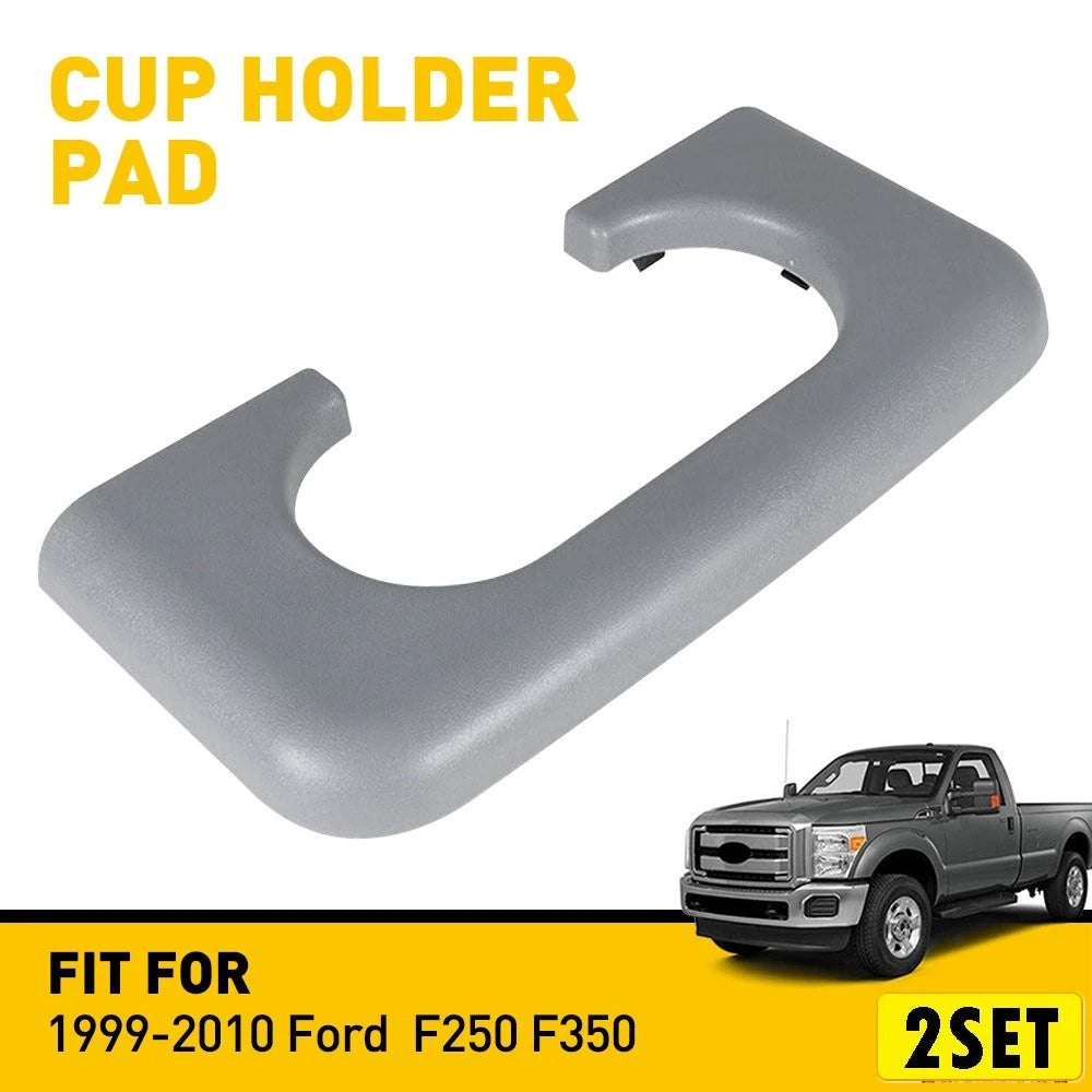 Set of 2 Console Cup Pad Holder for Ford F250 F350 Super Duty (1999–2010)