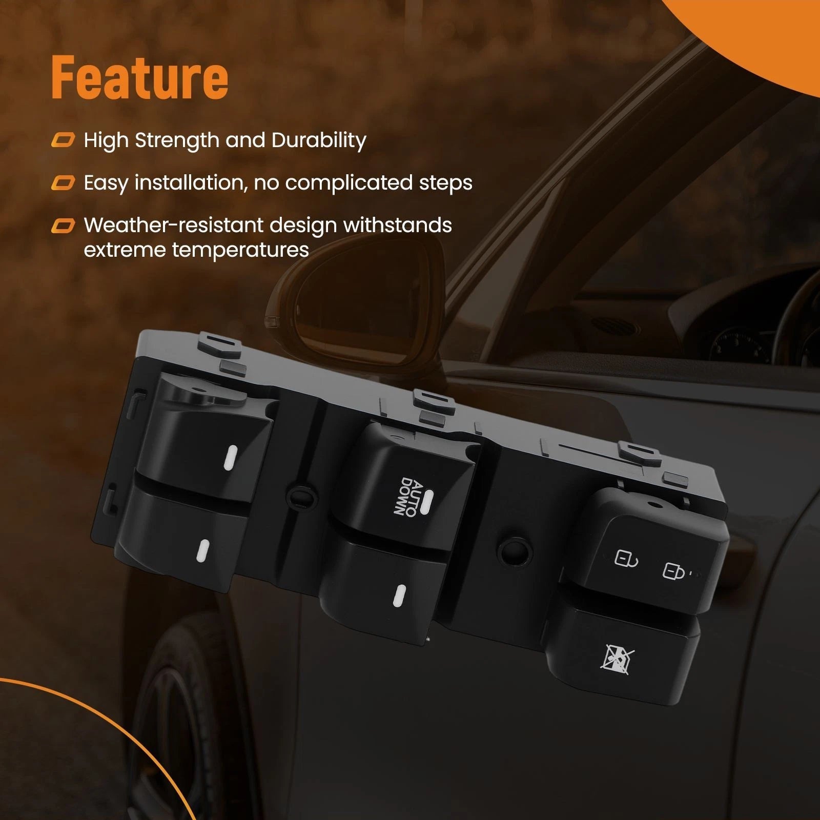 Master Power Window Switch for Hyundai Elantra (2011–2015) 93570-3X000 16Pins