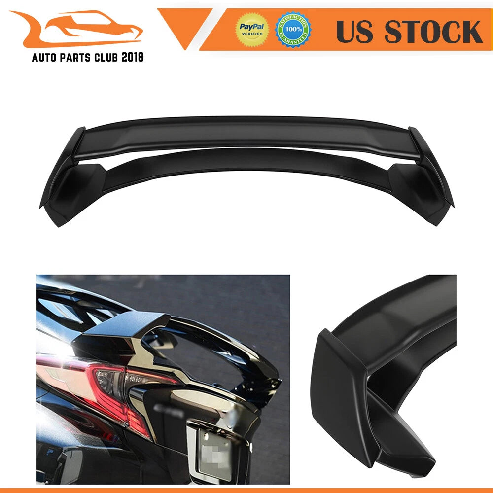 Rear Spoiler for Toyota C-HR (2016–2019) Black Pedestal Wing