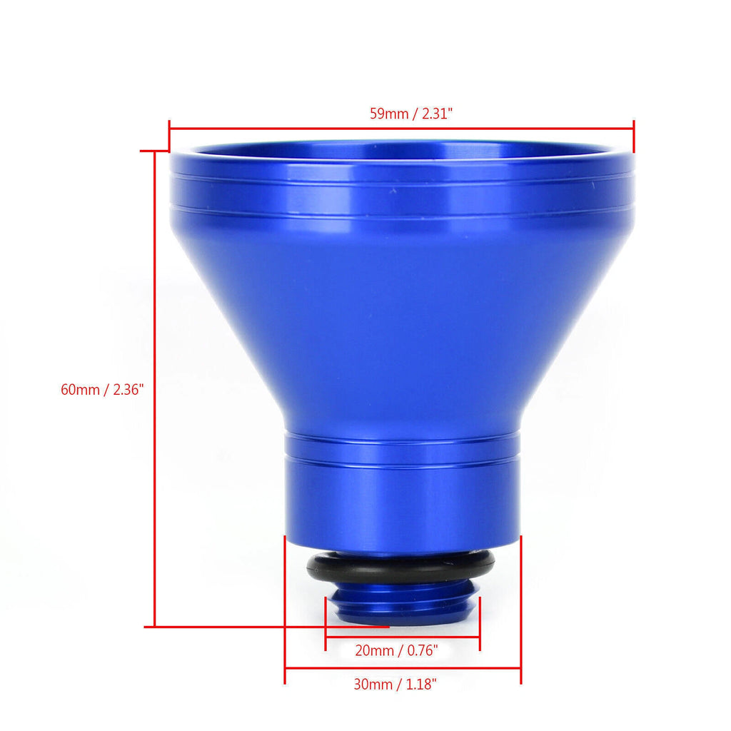 20mm Aluminum Engine Oil Filler Funnel for Universal Motorcycle (All Years)