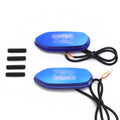 LED Blue Mirror Block Off Base for Suzuki GSXR 600 750 (2006–2012)