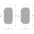 Rear Disc Brake Pad for Toyota Yaris NCP90R NCP91R NCP93R (2005–2010)