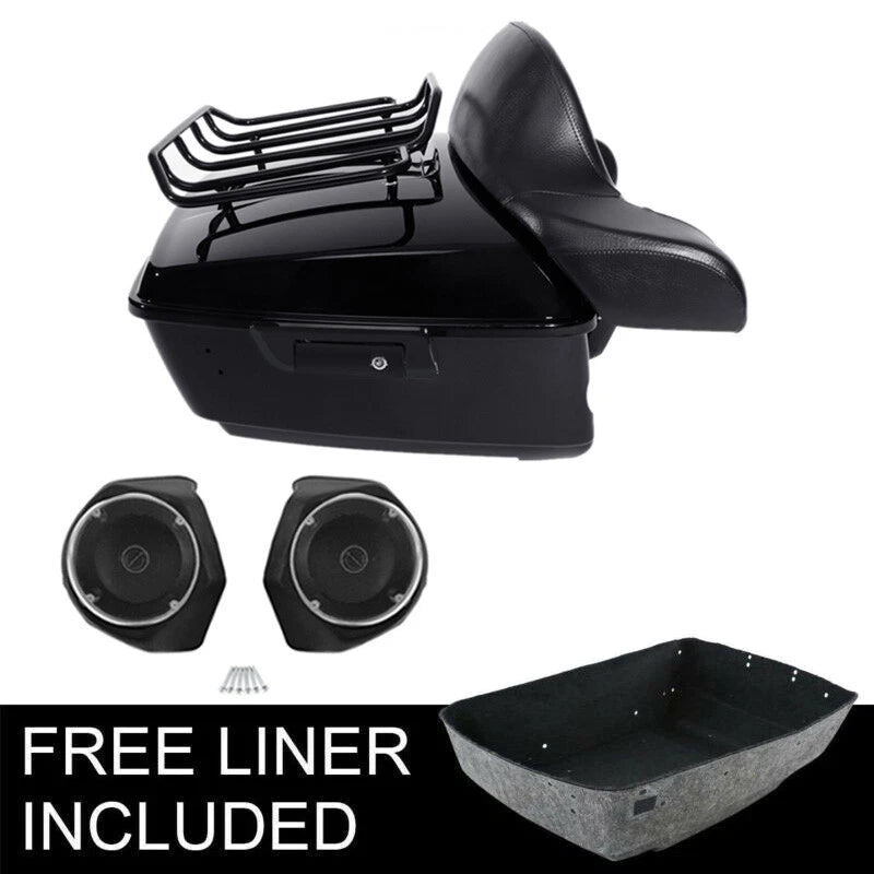 Trunk Luggage Rack Speakers for Harley Touring Street Glide (2014–2026)