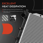Radiator with Oil Cooler for Ford Escort (1991–2002) Mercury Tracer (1991–1999)