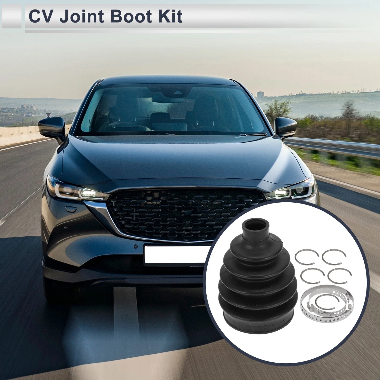 Outer CV Joint Boot Kit with Clamps for Mazda 5 (2012–2015) No.FP1022530