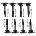 8x Ignition Coils & Spark Plug for Jaguar S-Type/XJ8 4.2L V8 (2003–2009) AJ810445