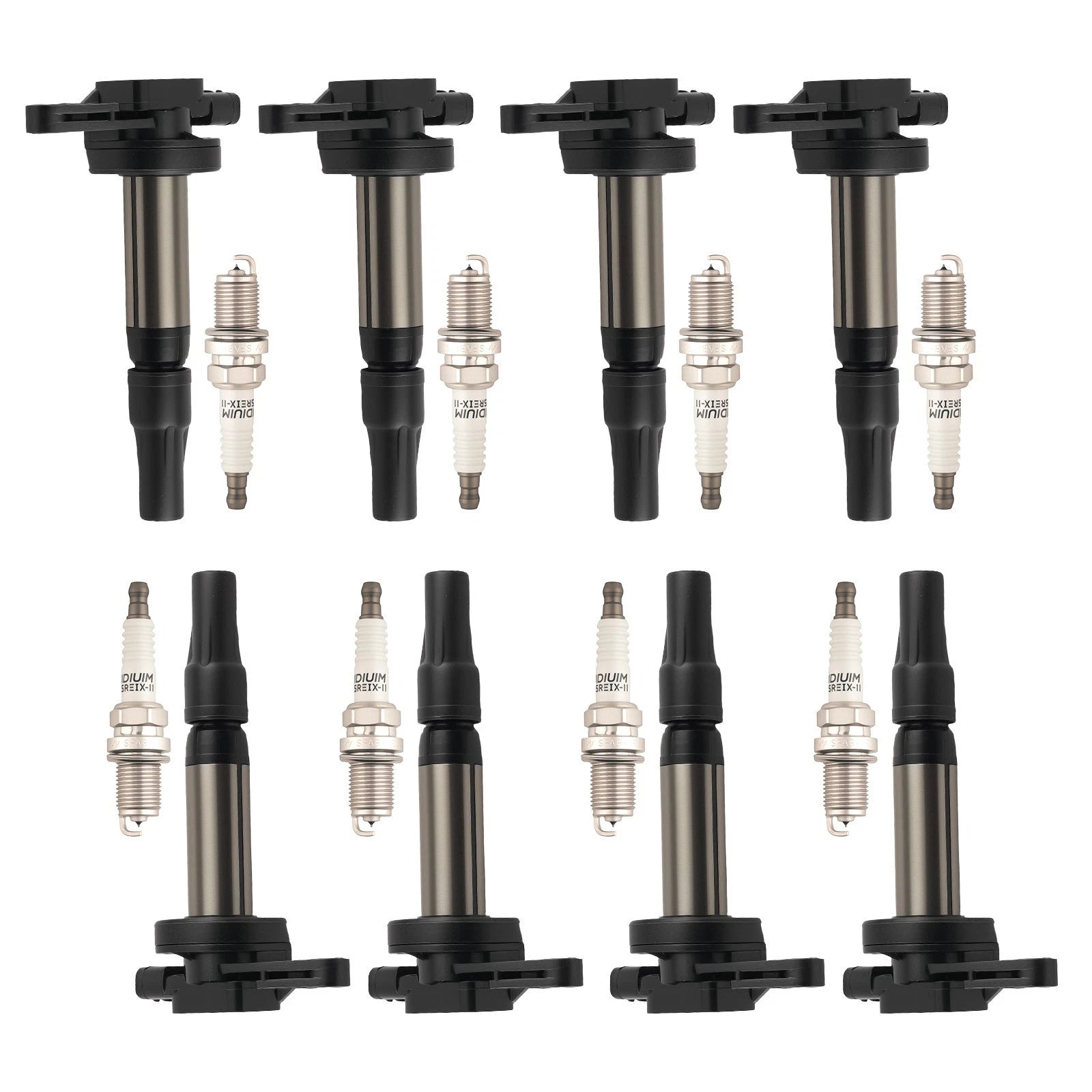 8x Ignition Coils & Spark Plug for Jaguar S-Type/XJ8 4.2L V8 (2003–2009) AJ810445