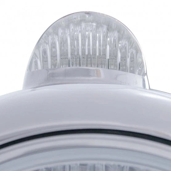 Headlight Crystal Clear Lens Replacement for Chrome Guide 682-C H4 (H4)