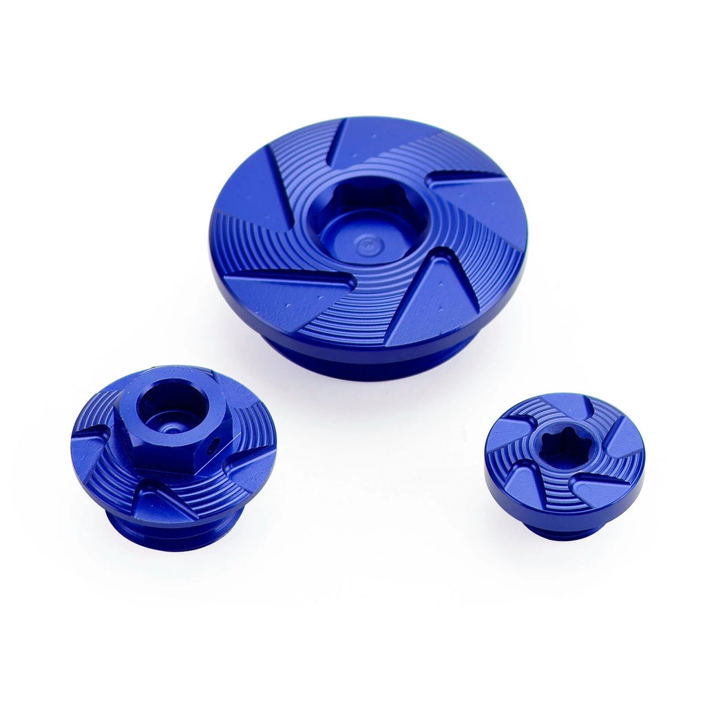 Crankcase Cover Oil Filler Plug Kit Blue for Yamaha YZ250F/YZ450F (2014–2022)