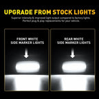 4X LED White Side Marker Lights for Chevy Silverado GMC Sierra (2015–2022)