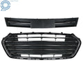 Set of 2 Front Bumper Grilles for Chevy Trax (2017–2020) Black Chrome Trim