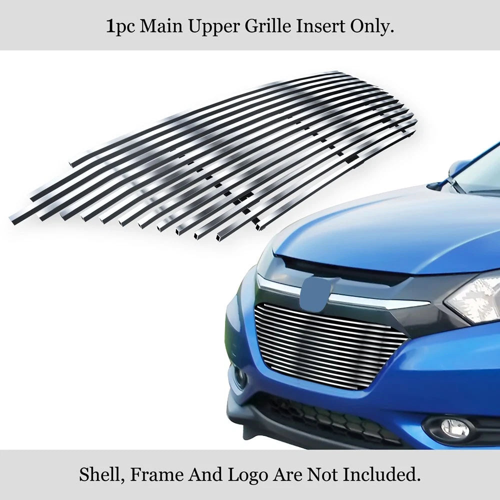 Stainless Silver Billet Grille Insert for Honda HR-V (2016-2018)