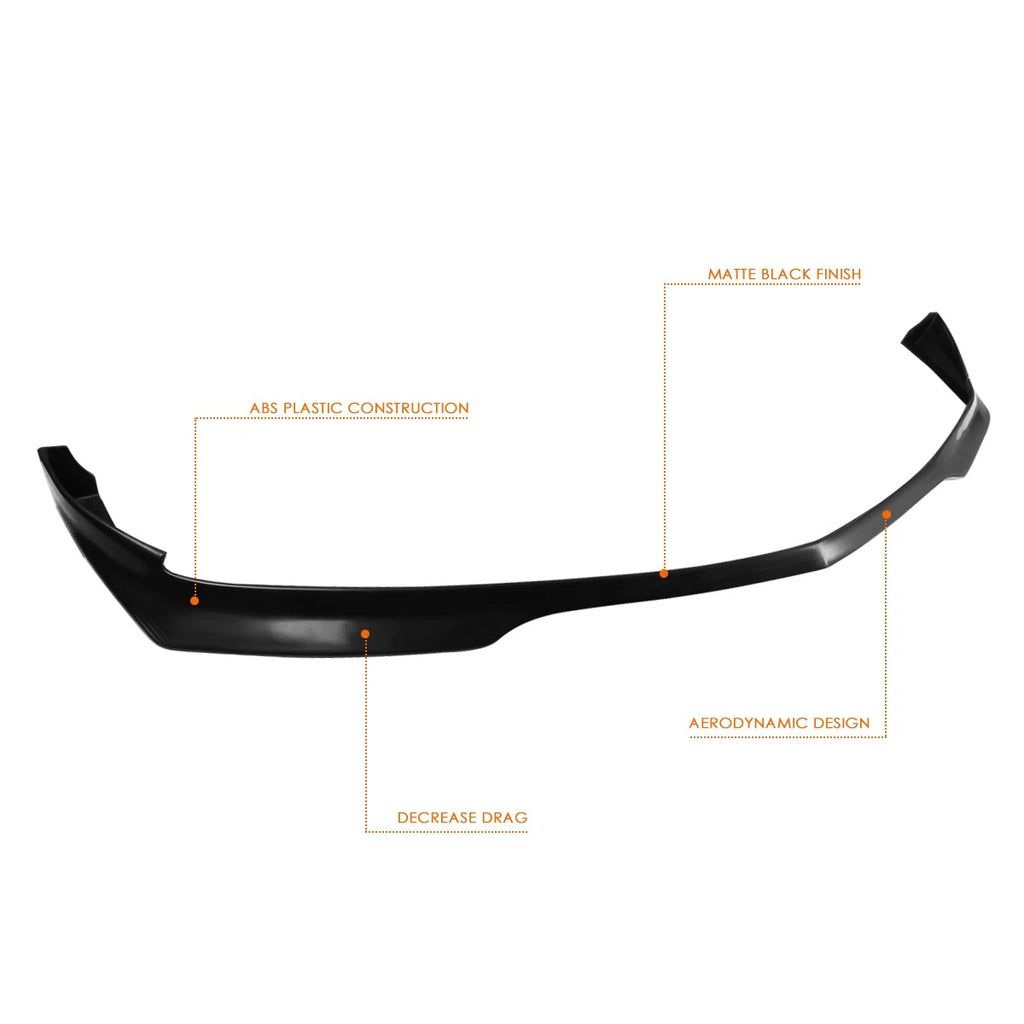 RA Style Matte Black Front Bumper Lip Spoiler for Dodge Charger (2011–2014)