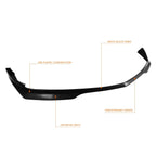 RA Style Matte Black Front Bumper Lip Spoiler for Dodge Charger (2011–2014)