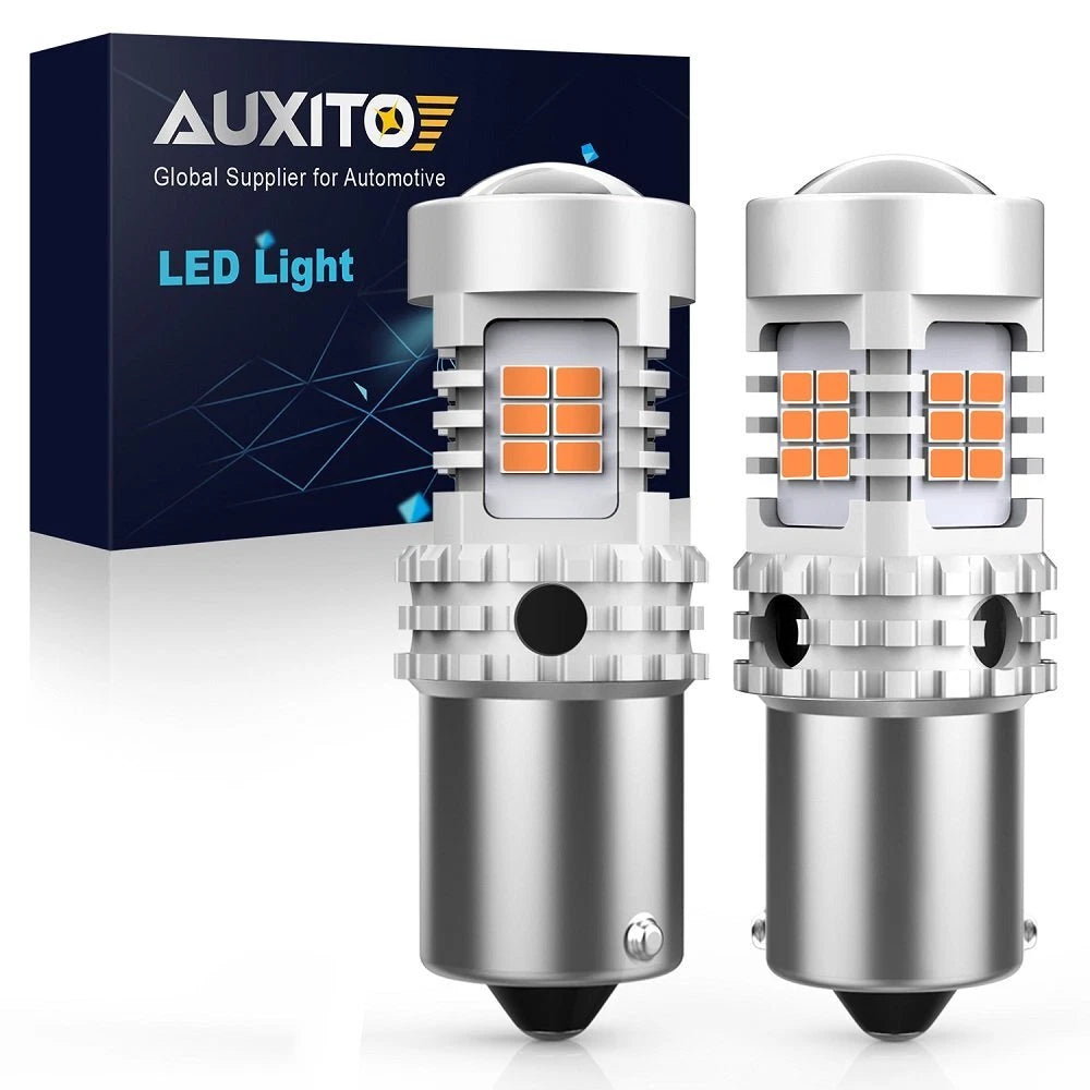 2X Amber LED Rear Turn Signal Light Bulbs for Make Model (YYYY–YYYY)