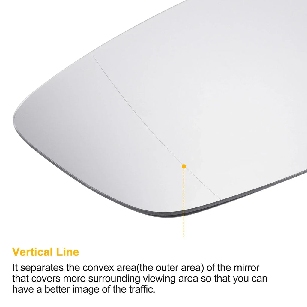 Left Side White Mirror Glass with Heated Back for BMW 3 Series G20 G21