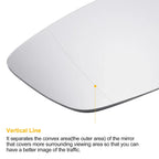 Left Side White Mirror Glass with Heated Back for BMW 3 Series G20 G21