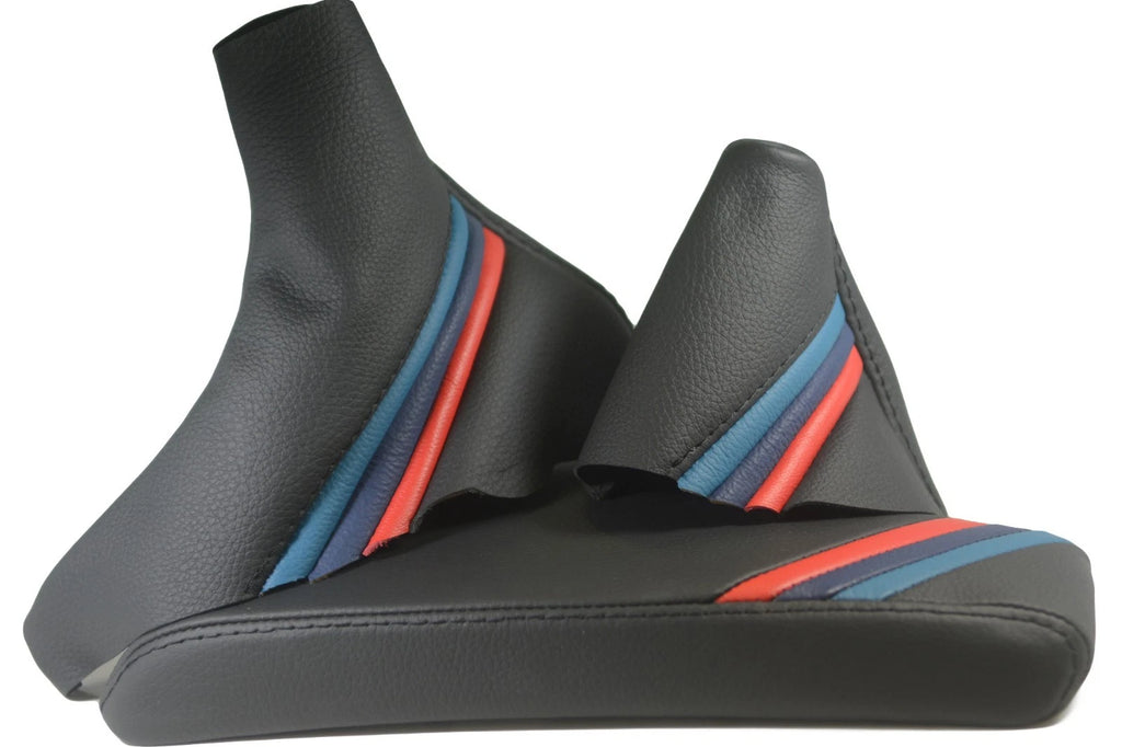 Automatic & E Brake Boot Set for BMW E90 (2005–2013) M Style Stripes