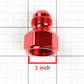 10AN to 8AN Red Aluminum Anodized Fitting Adapter for
